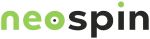 Логотип Neospin для онлайн‑казино, зелёно‑чёрный бренд