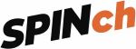 Логотип SPINch для онлайн‑казино, чёрно‑оранжевый бренд